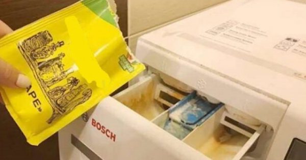 Последни новини 5-минутно почистване на пералнята – 4 пакетчета и става стерилна без химикали