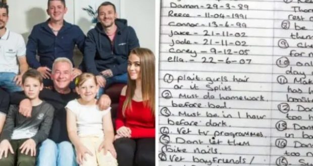 Овдовял баща отглежда 8 деца, следвайки тези 15 правила от покойната си съпруга